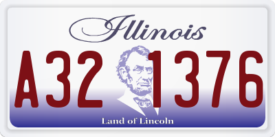 IL license plate A321376