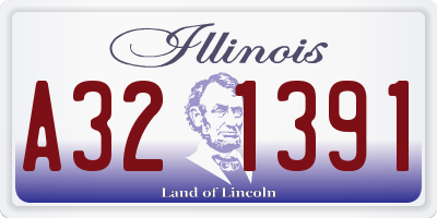IL license plate A321391