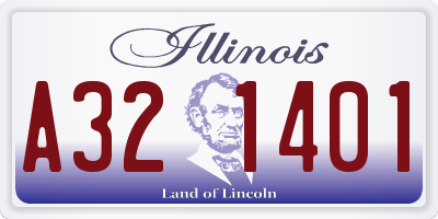 IL license plate A321401