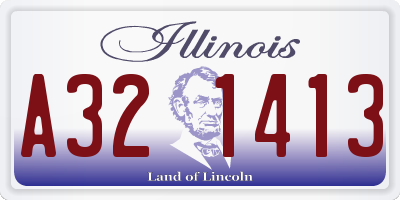 IL license plate A321413