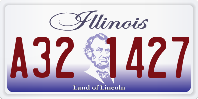 IL license plate A321427
