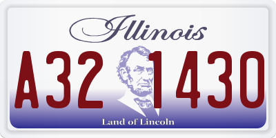 IL license plate A321430