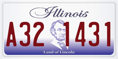 IL license plate A321431