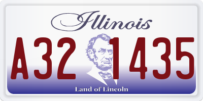 IL license plate A321435