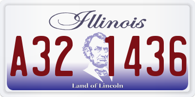 IL license plate A321436