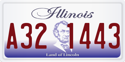 IL license plate A321443