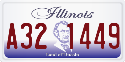 IL license plate A321449