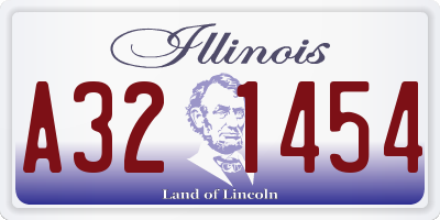 IL license plate A321454