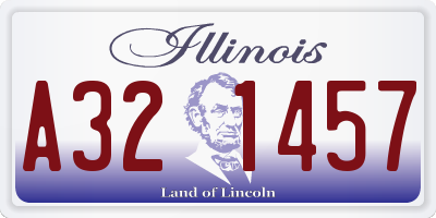 IL license plate A321457