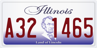 IL license plate A321465