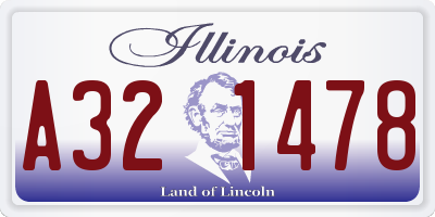 IL license plate A321478