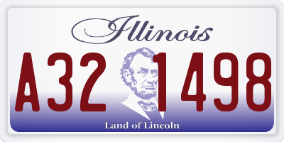 IL license plate A321498