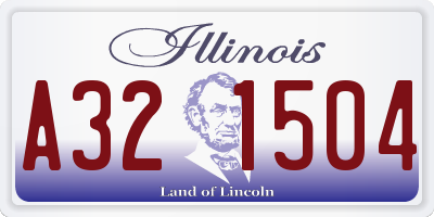 IL license plate A321504