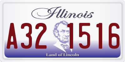 IL license plate A321516