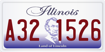 IL license plate A321526