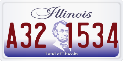 IL license plate A321534