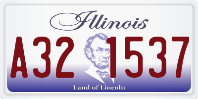 IL license plate A321537
