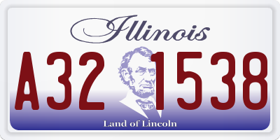 IL license plate A321538