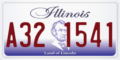 IL license plate A321541