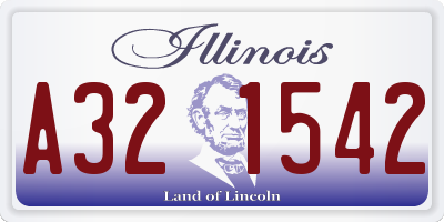 IL license plate A321542