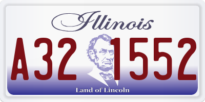 IL license plate A321552