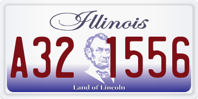 IL license plate A321556
