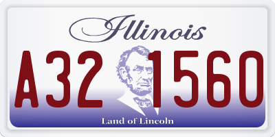IL license plate A321560