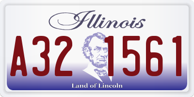 IL license plate A321561