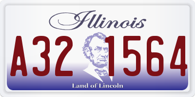 IL license plate A321564