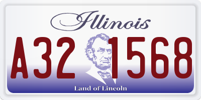 IL license plate A321568