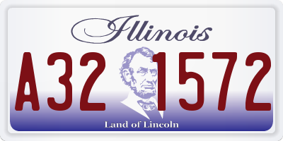IL license plate A321572
