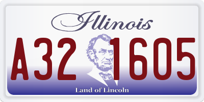 IL license plate A321605