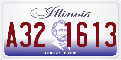 IL license plate A321613