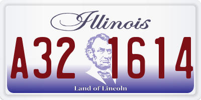 IL license plate A321614