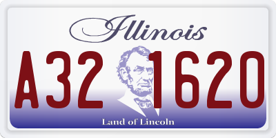 IL license plate A321620
