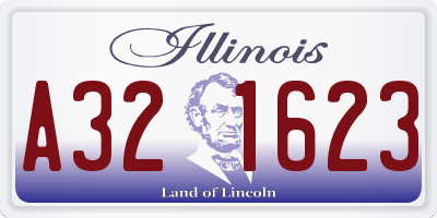 IL license plate A321623
