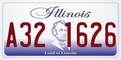 IL license plate A321626