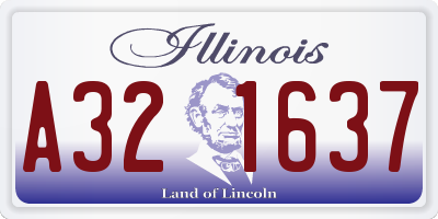 IL license plate A321637