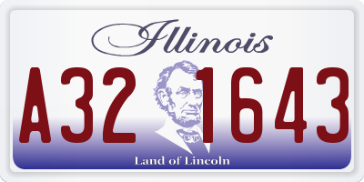 IL license plate A321643