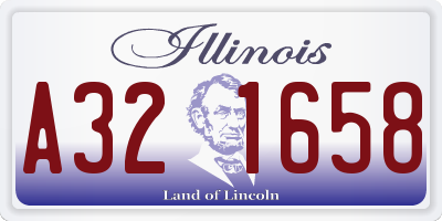 IL license plate A321658