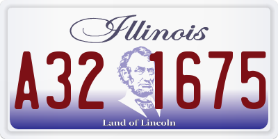 IL license plate A321675