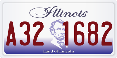 IL license plate A321682