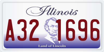 IL license plate A321696