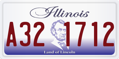 IL license plate A321712