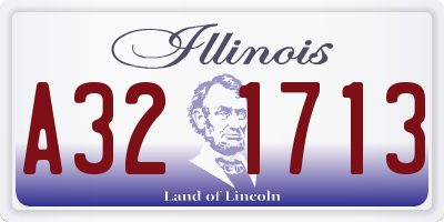 IL license plate A321713