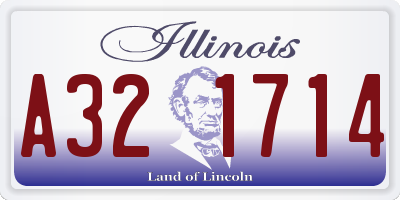 IL license plate A321714