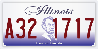 IL license plate A321717