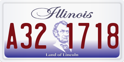 IL license plate A321718