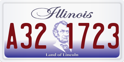 IL license plate A321723