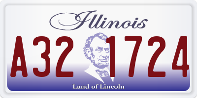 IL license plate A321724
